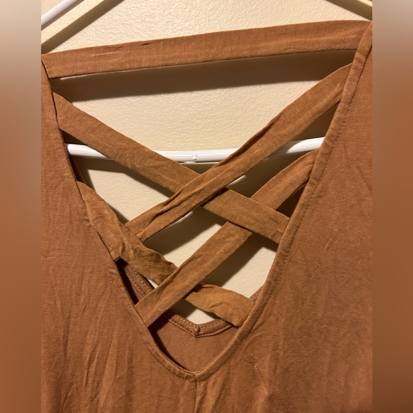 Dark Mustard colored dress - Picture 3 of 3